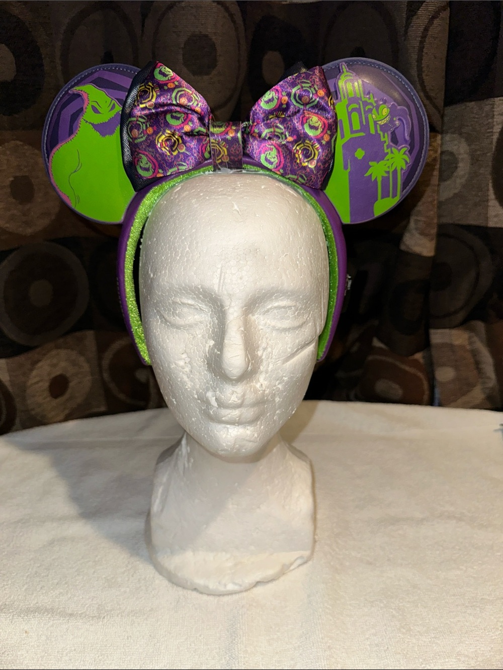 DISNEYPARKS EXCLUSIVE OOGIE BOOGIE BASH 2025 Purple & Green Halloween EARS NWT